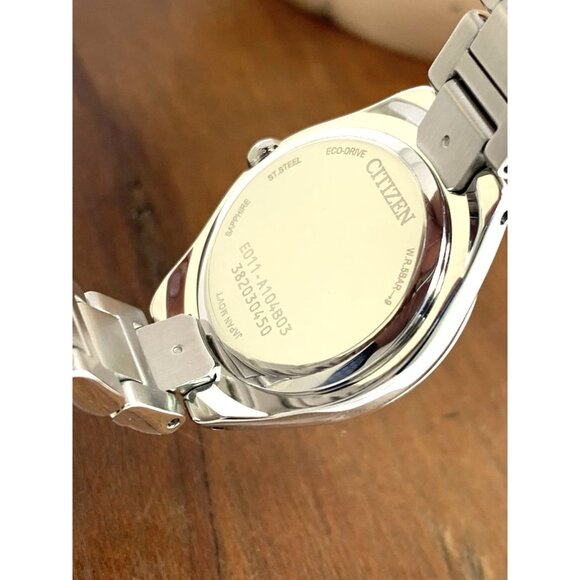 Citizen Women's Watch EW2551-52E Eco Drive Crystals Accent Black Dial Solar 26mm - Picture 7 of 14